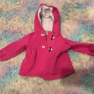 24 month Carters pink sweatshirt hoodie coat